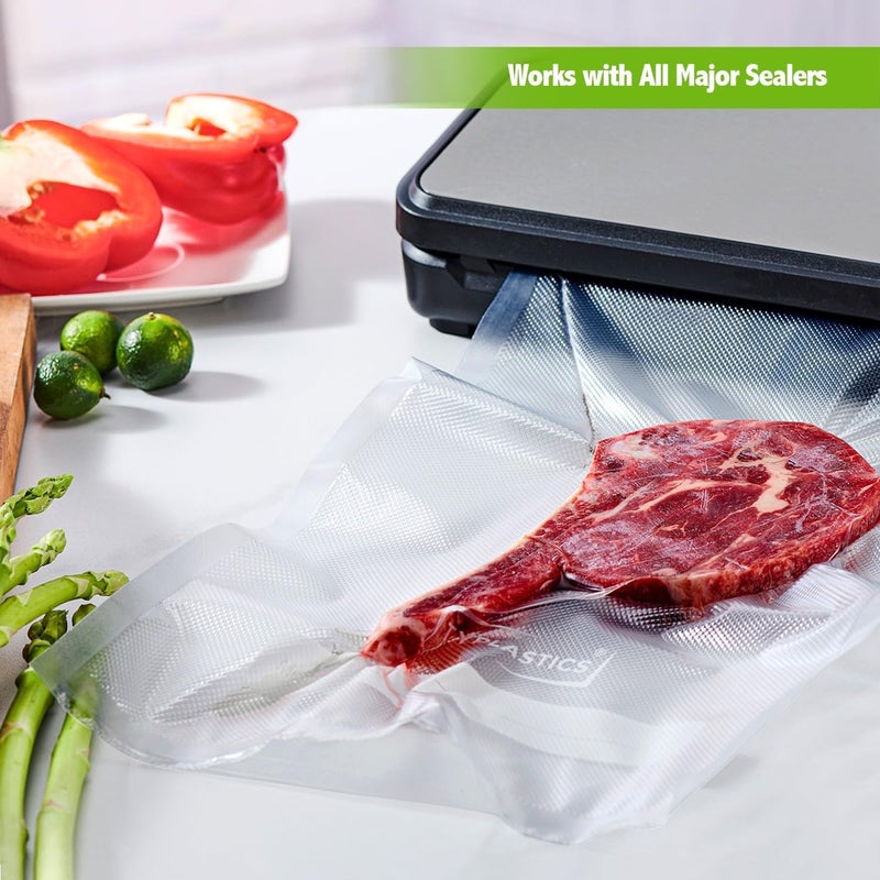 TYPLASTICS Vacuum Sealer Bags for Airtight Food Storage, 1 Gallon Pre-Cut Bags, 100 Count - Image 4